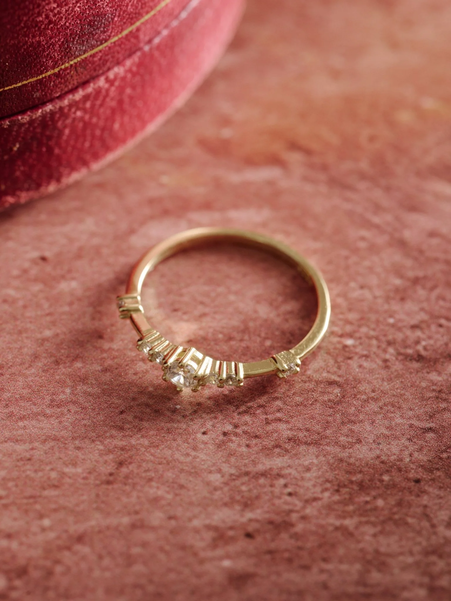 14K Solid Gold Stella Spark Diamond Band - Image 3