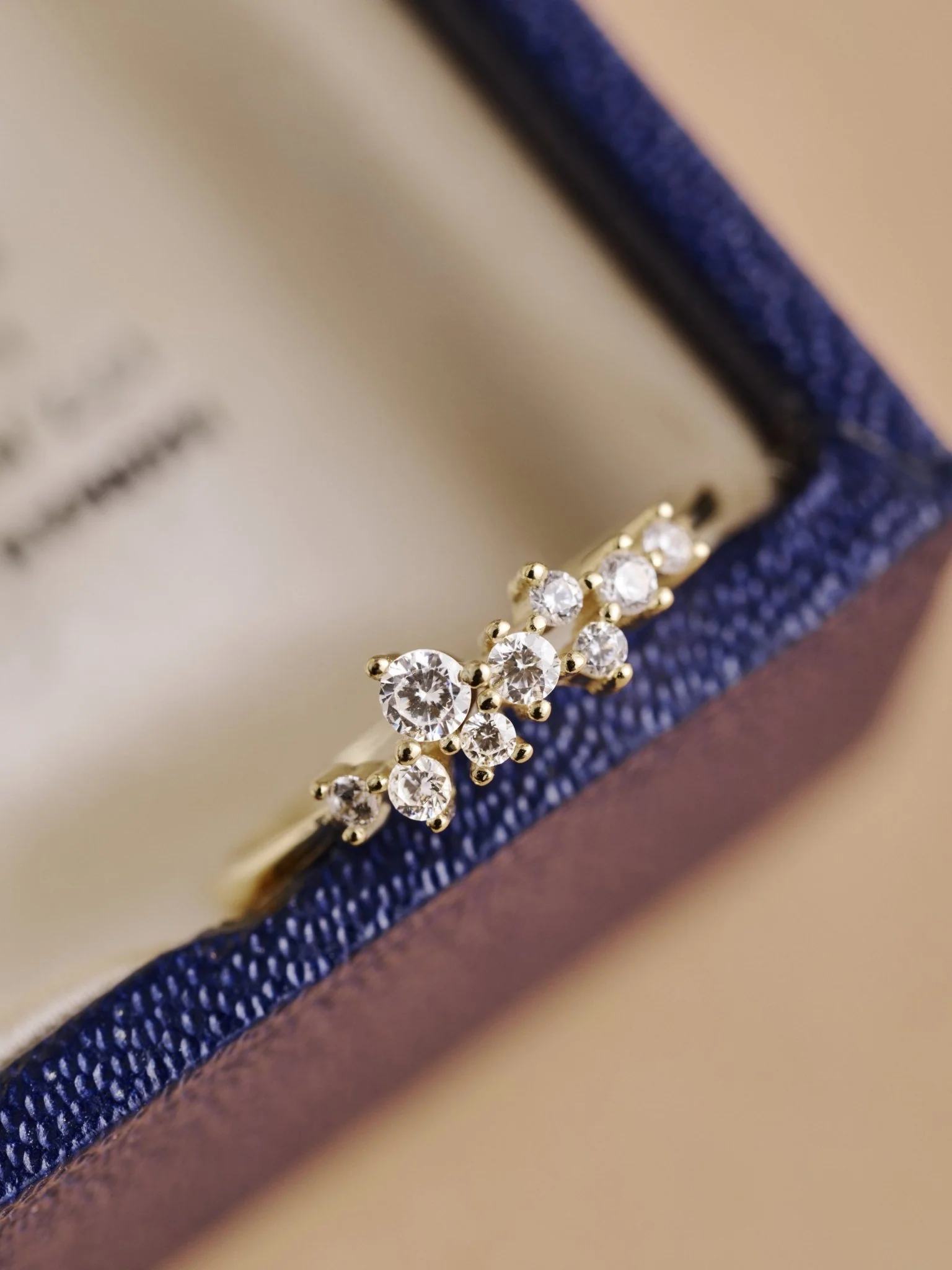 14K Solid Gold Noa Diamond Band - Image 3