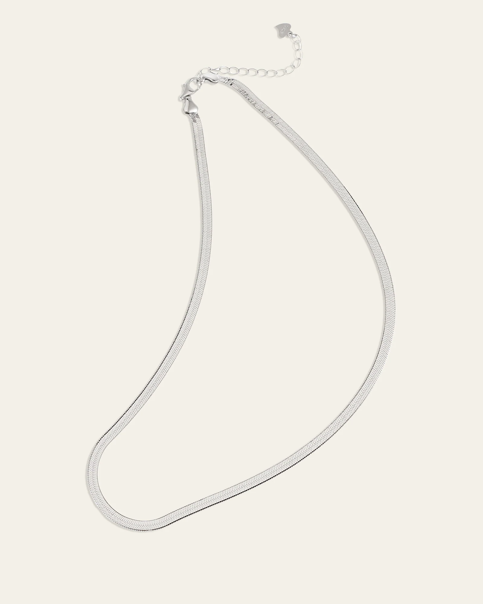 3.5mm Herringbone Chain Necklace - Image 14