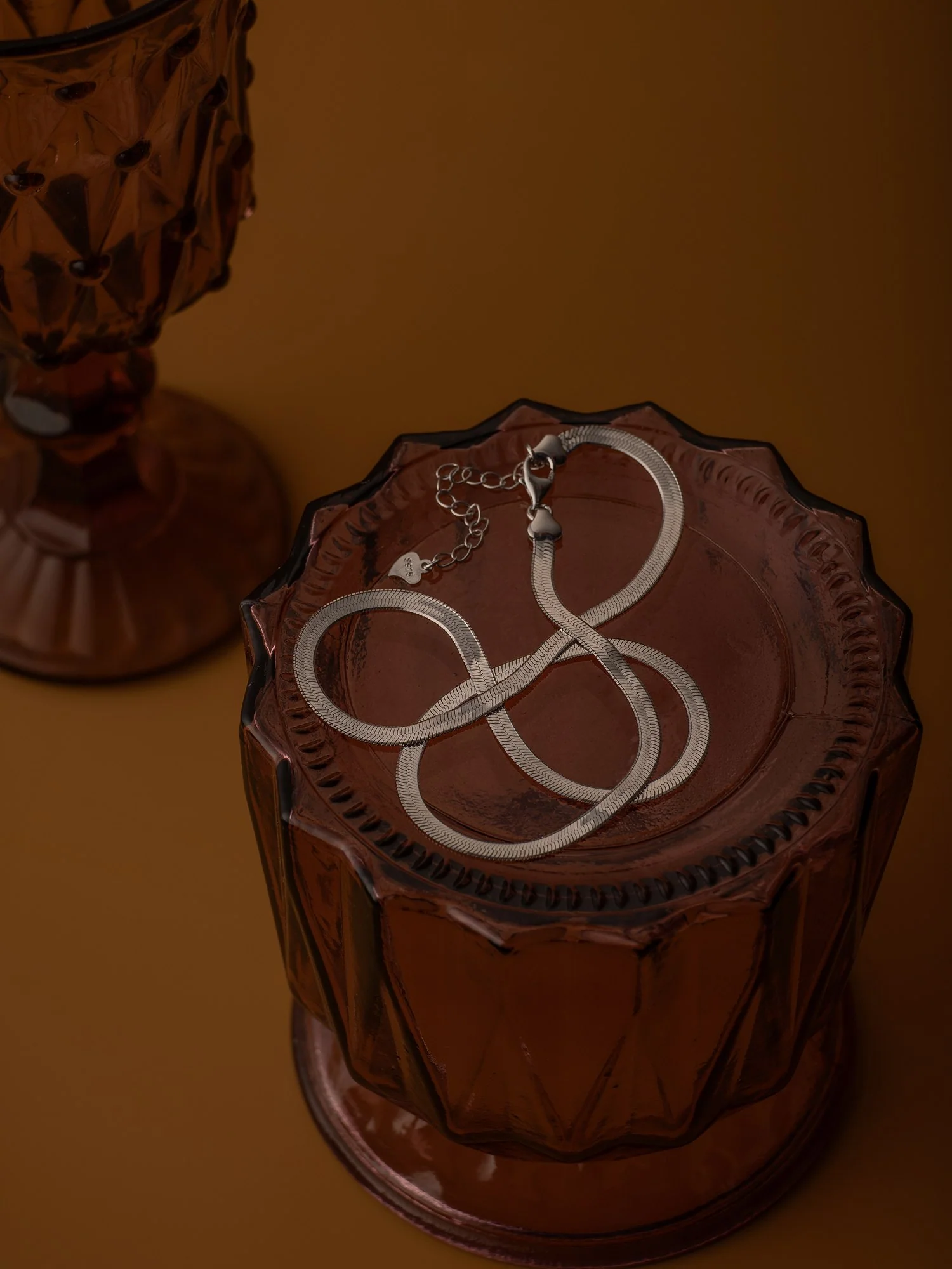 3.5mm Herringbone Chain Necklace - Image 9