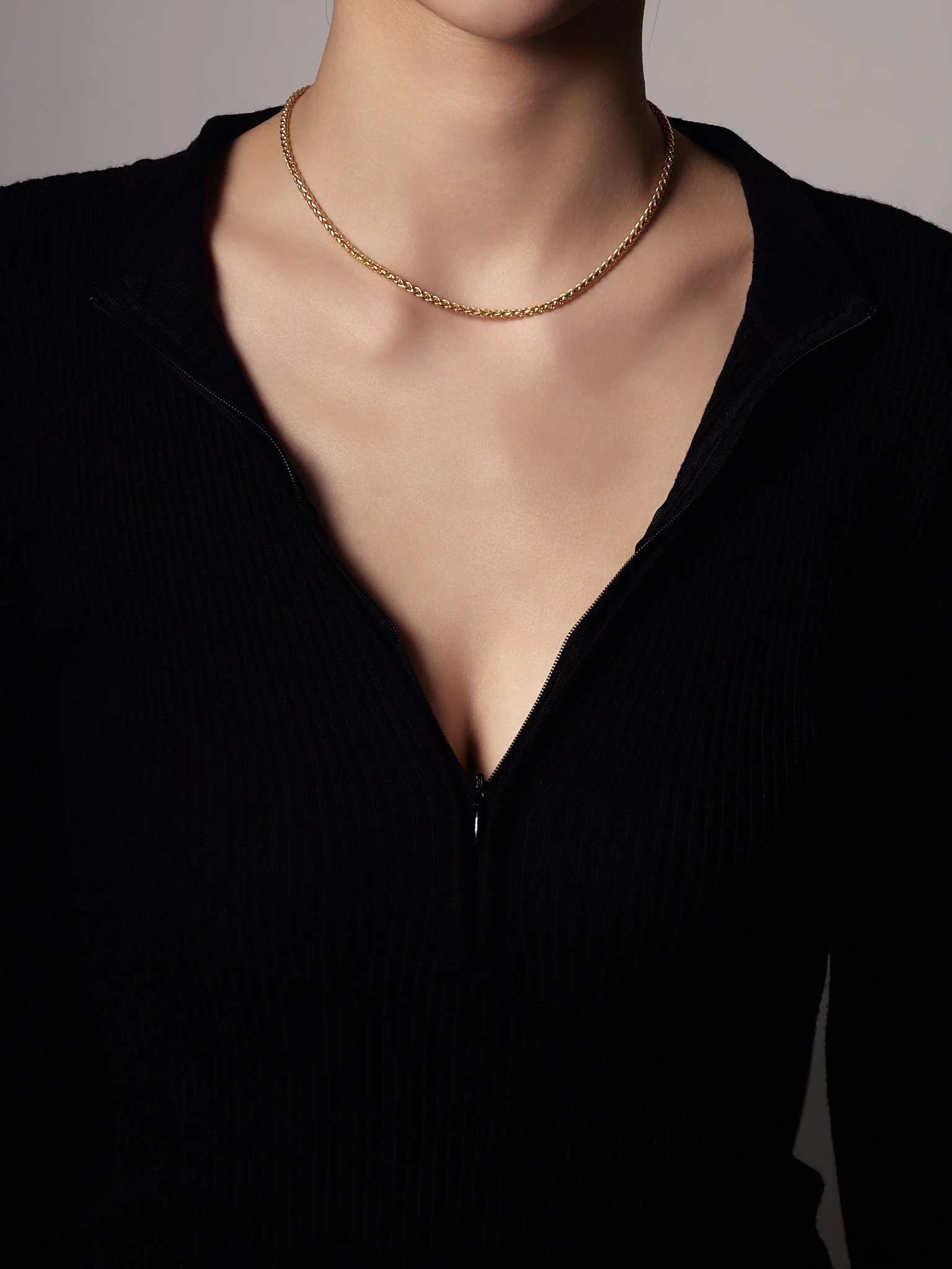 3mm Circle Chain Necklace - Image 7