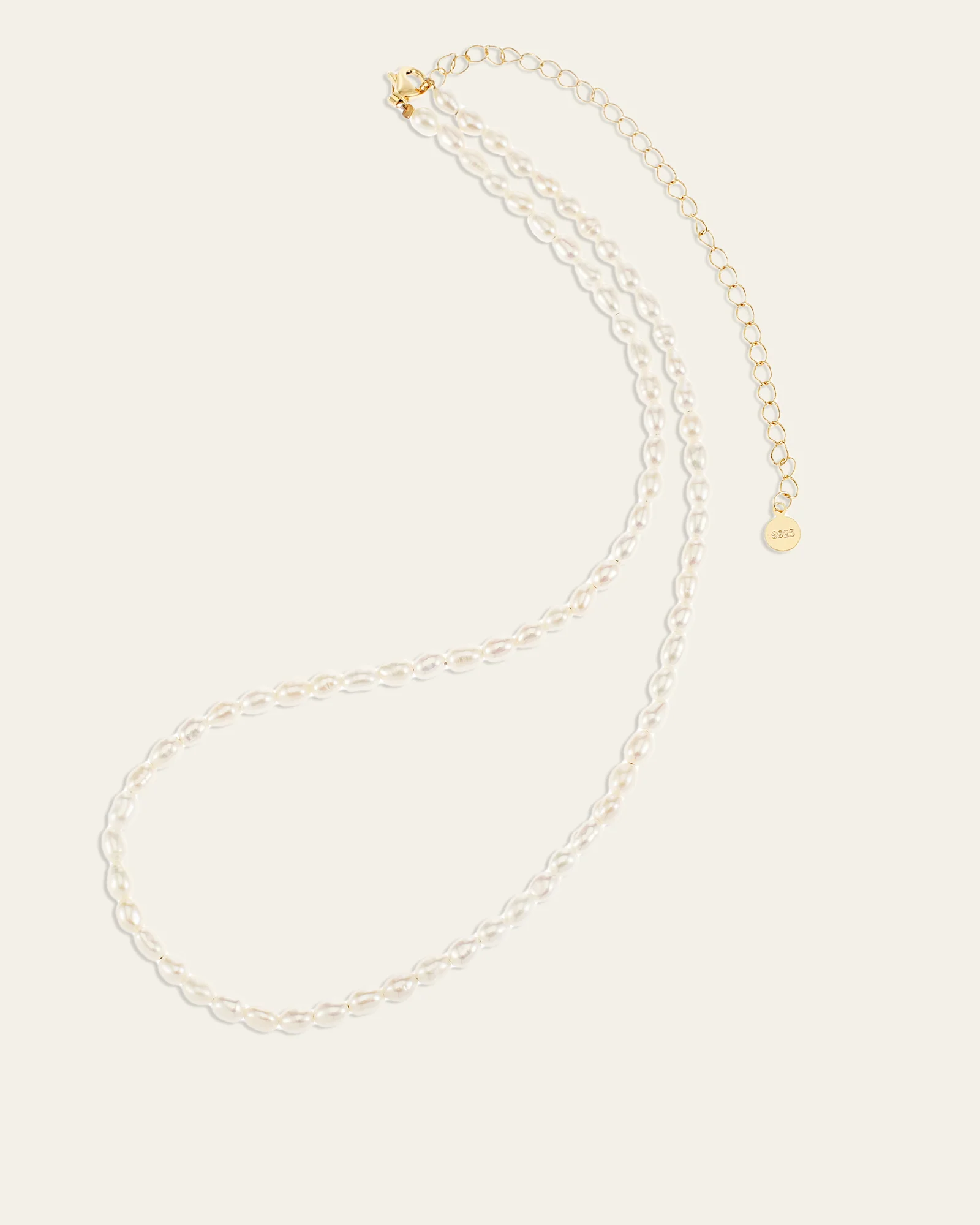3mm Pearl Chain Necklace - Image 18