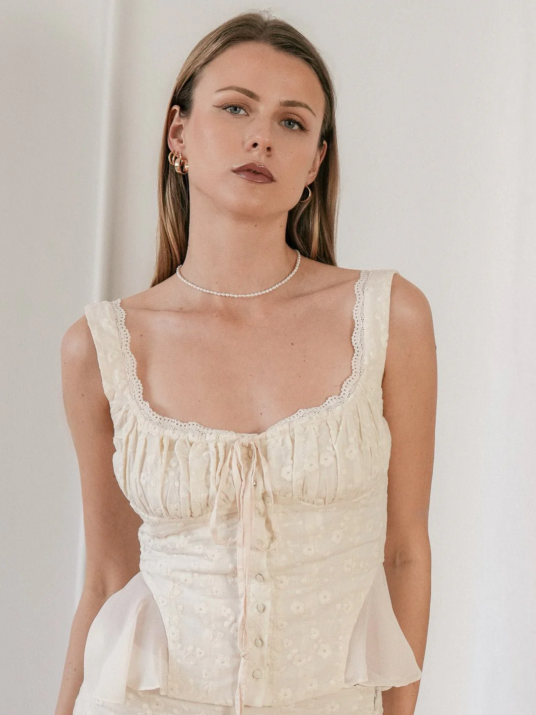 3mm Pearl Chain Necklace - Image 4