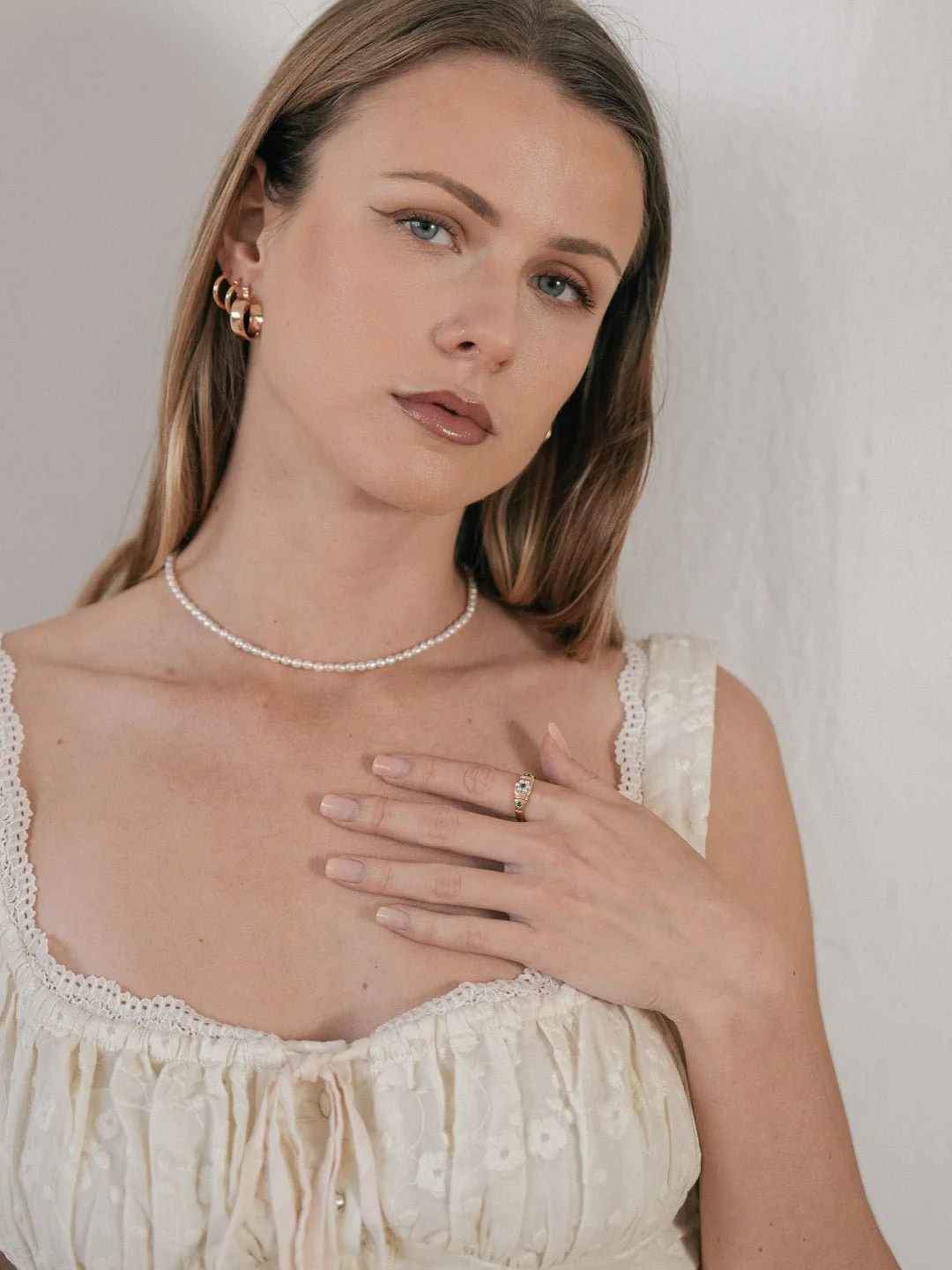 3mm Pearl Chain Necklace - Image 6