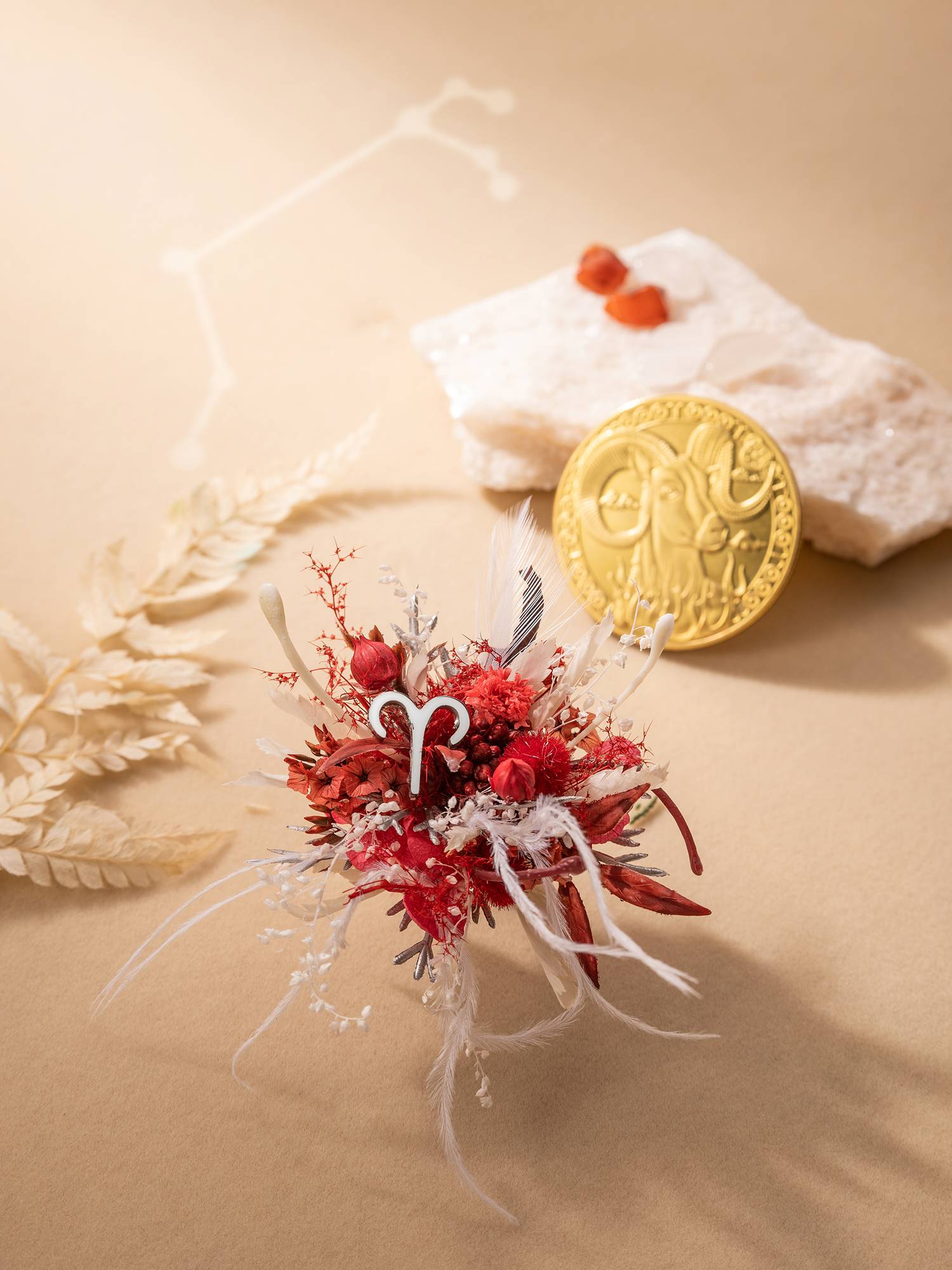 Aries Flower Corsage Ring - Image 3