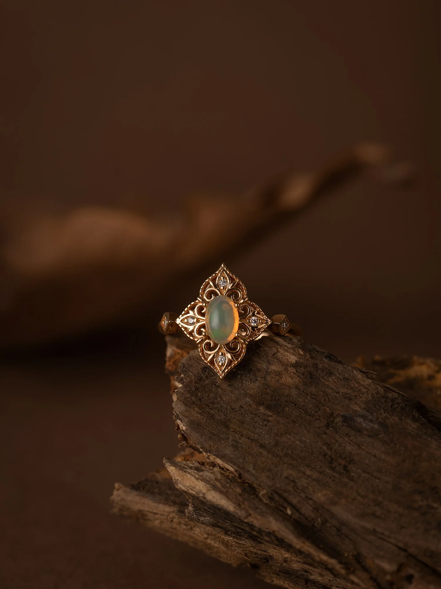 Aurielle Opal Adjustable Ring - Image 10