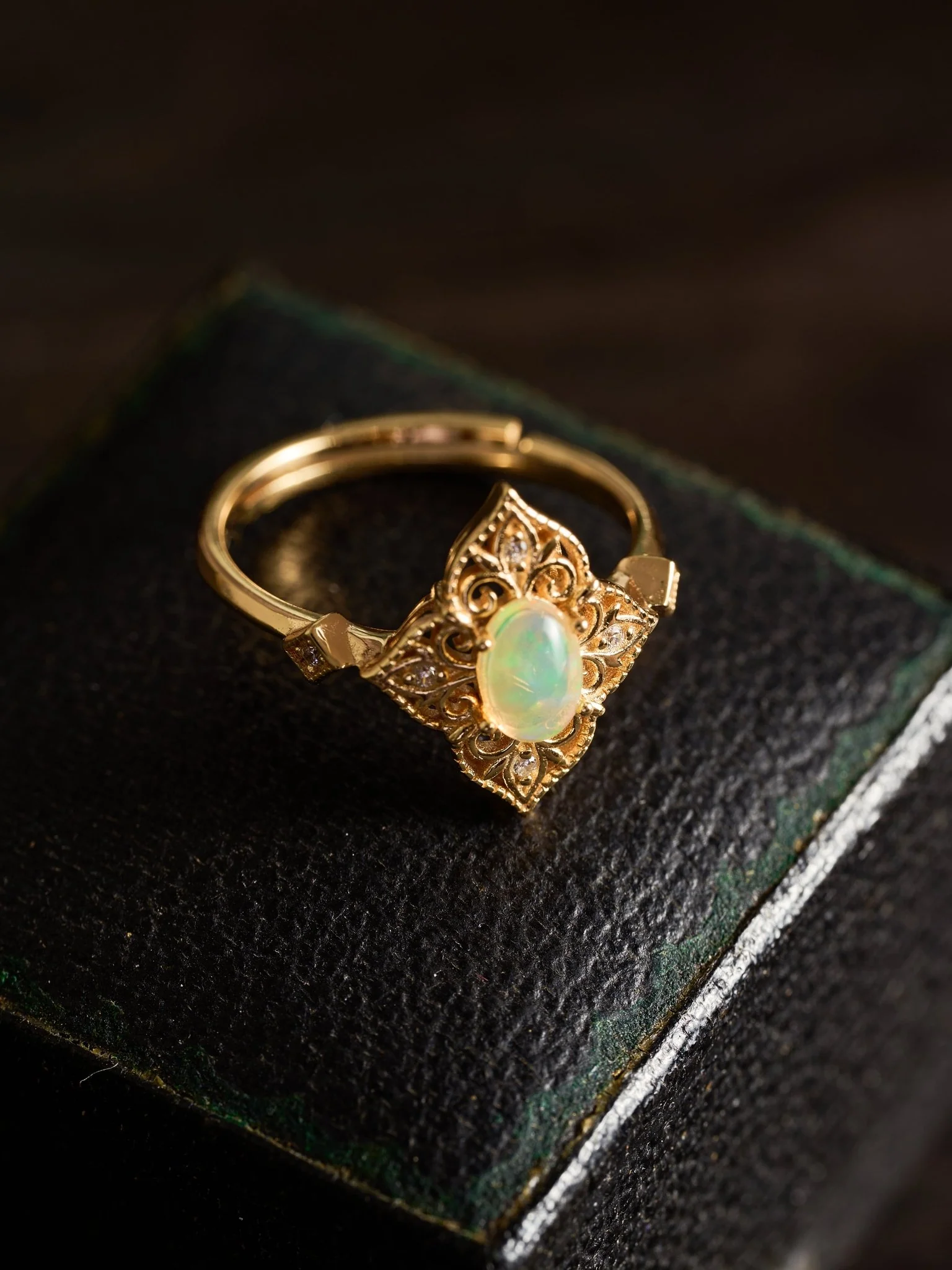 Aurielle Opal Adjustable Ring - Image 5