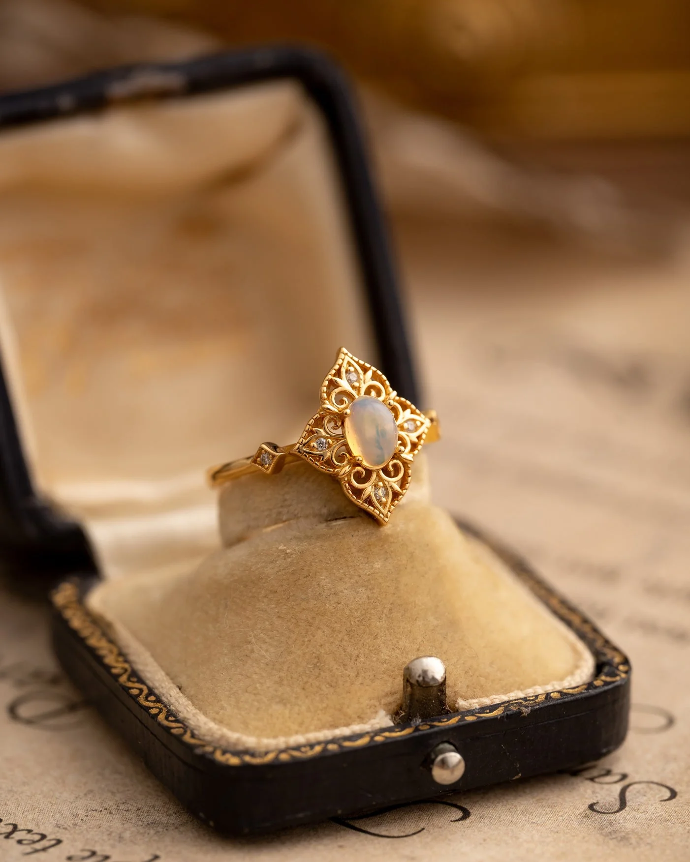 Aurielle Opal Adjustable Ring - Image 7