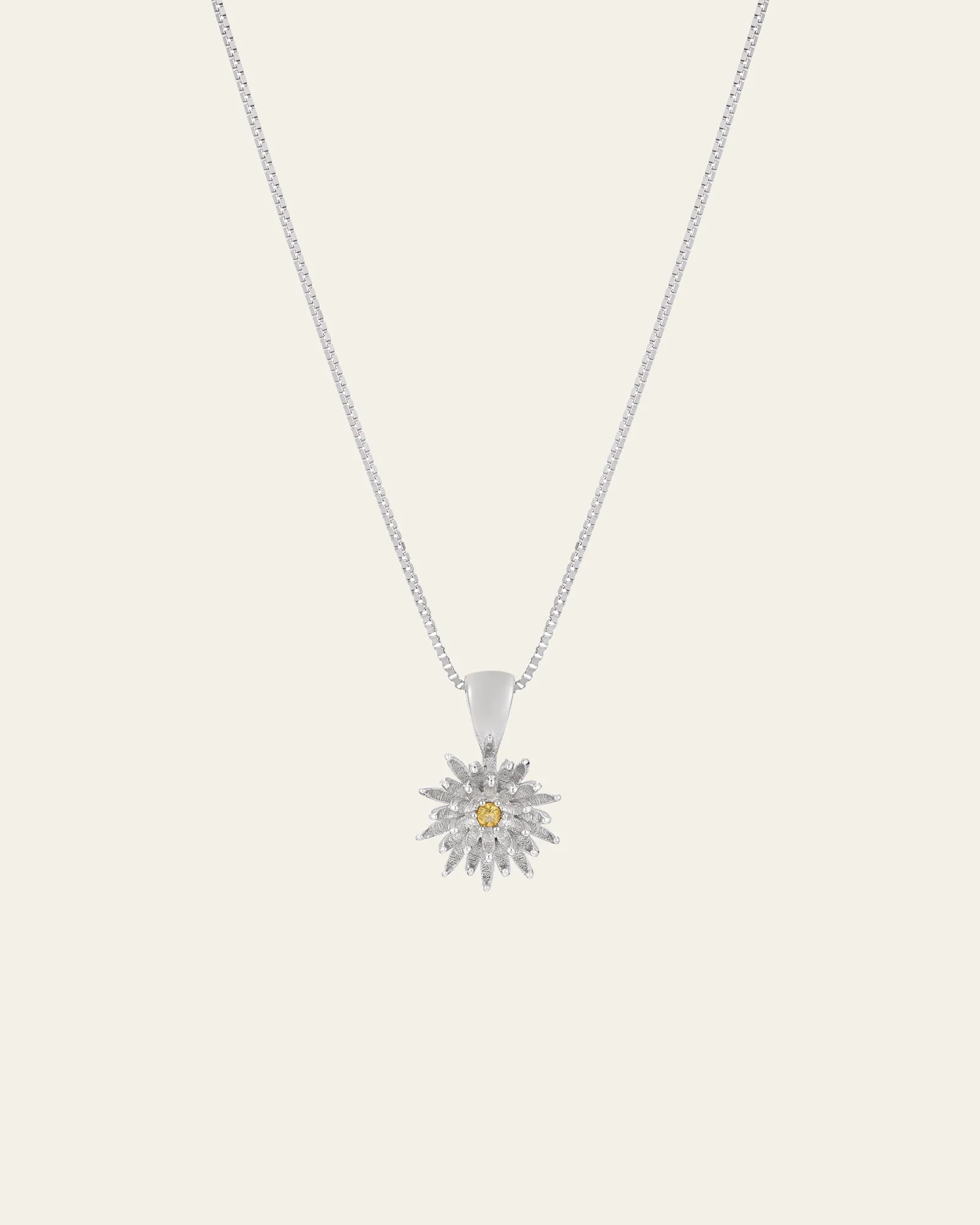 Elsa Chrysanthemum Citrine Necklace - Image 5