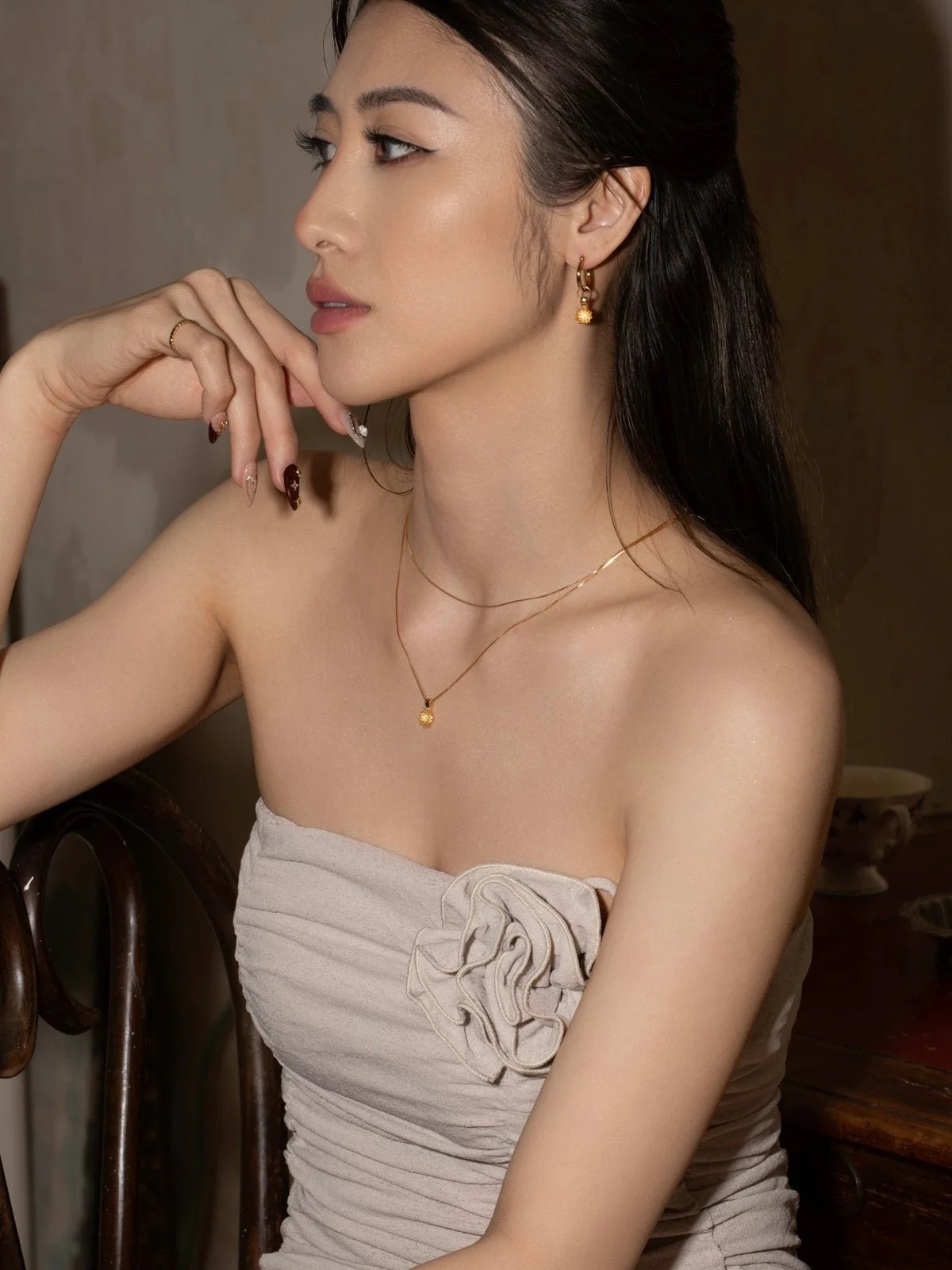 Elsa Chrysanthemum Citrine Necklace - Image 7