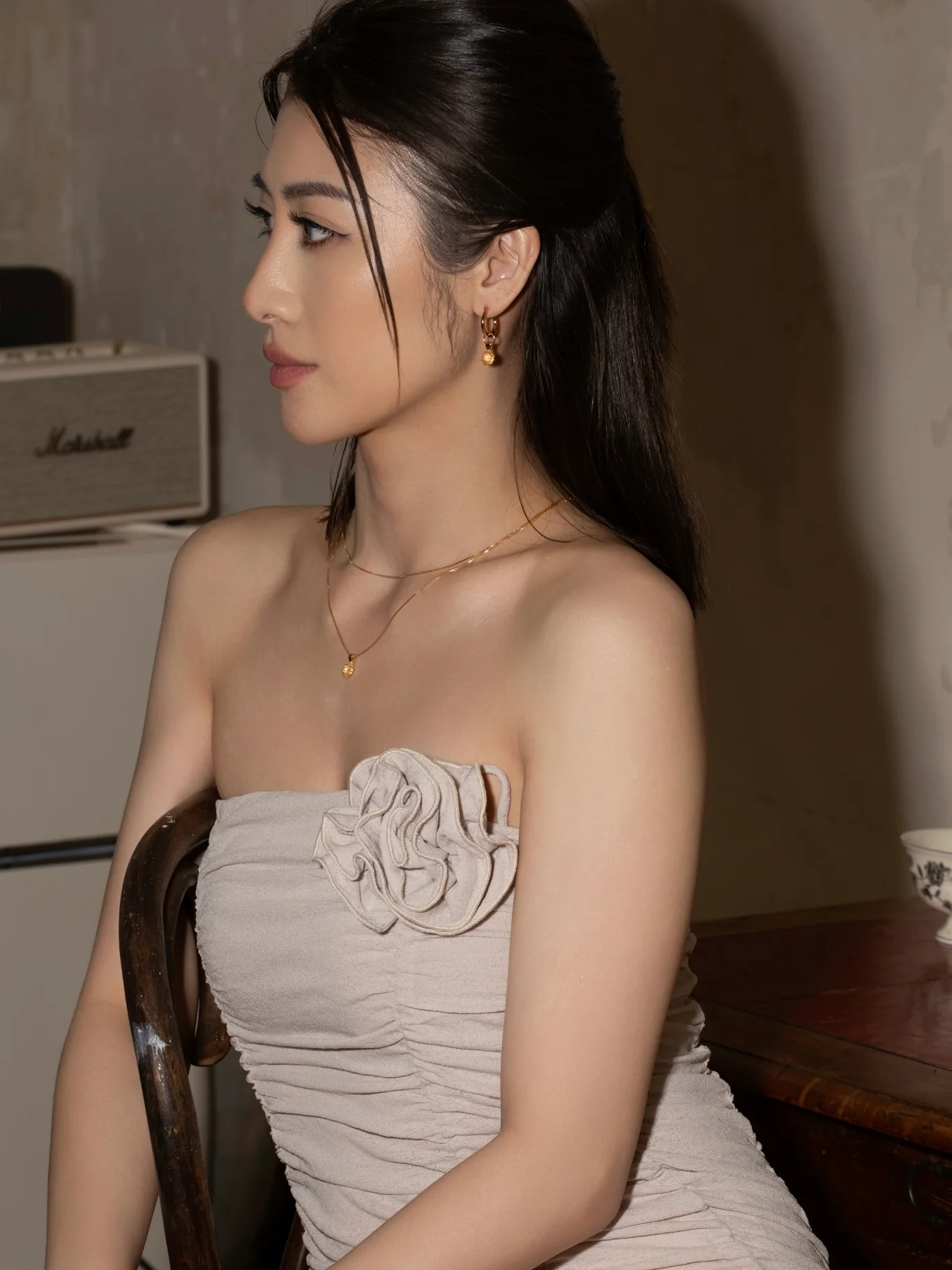 Elsa Chrysanthemum Citrine Necklace - Image 4