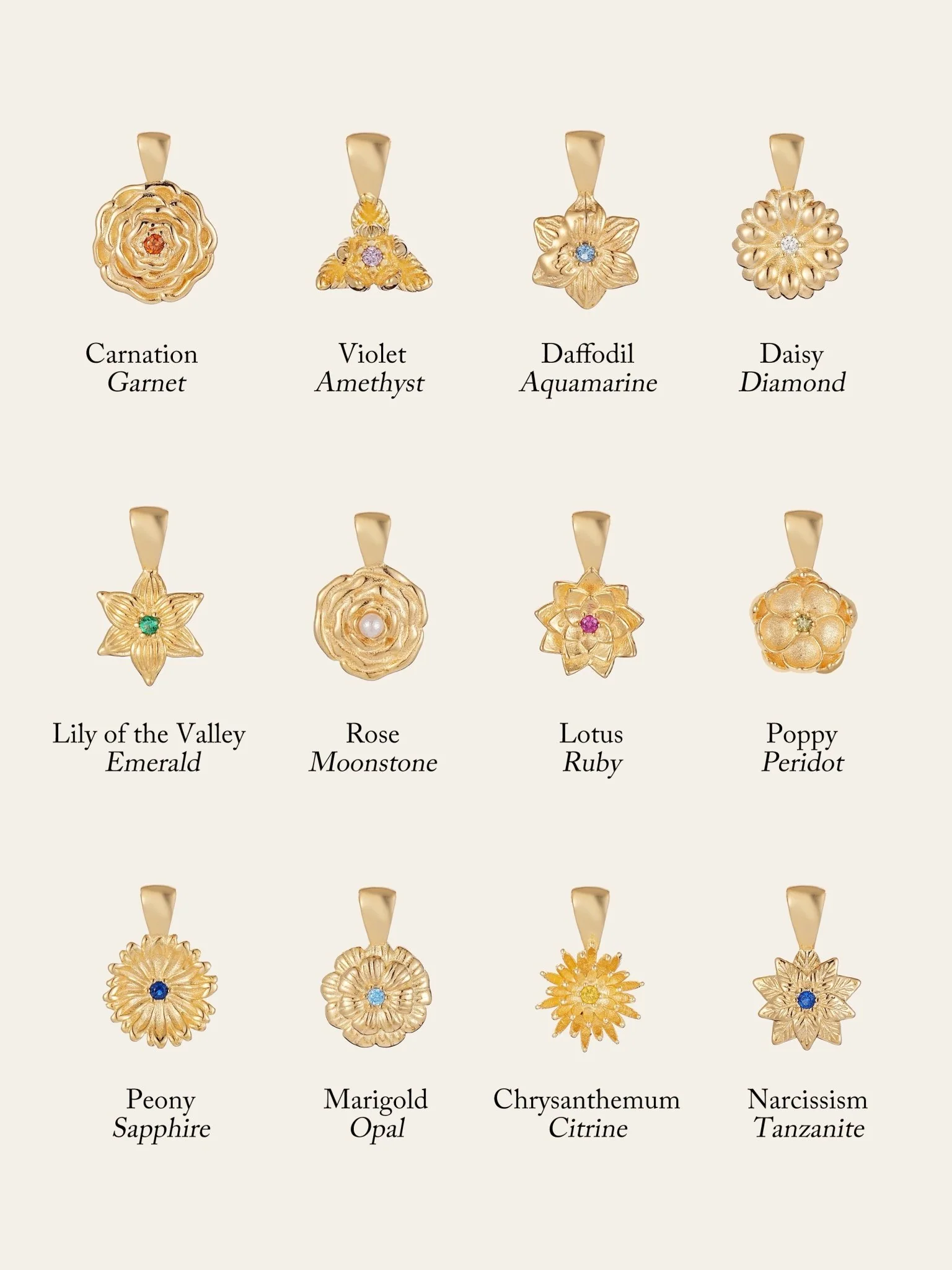 Elsa Carnation Garnet Necklace - Image 11