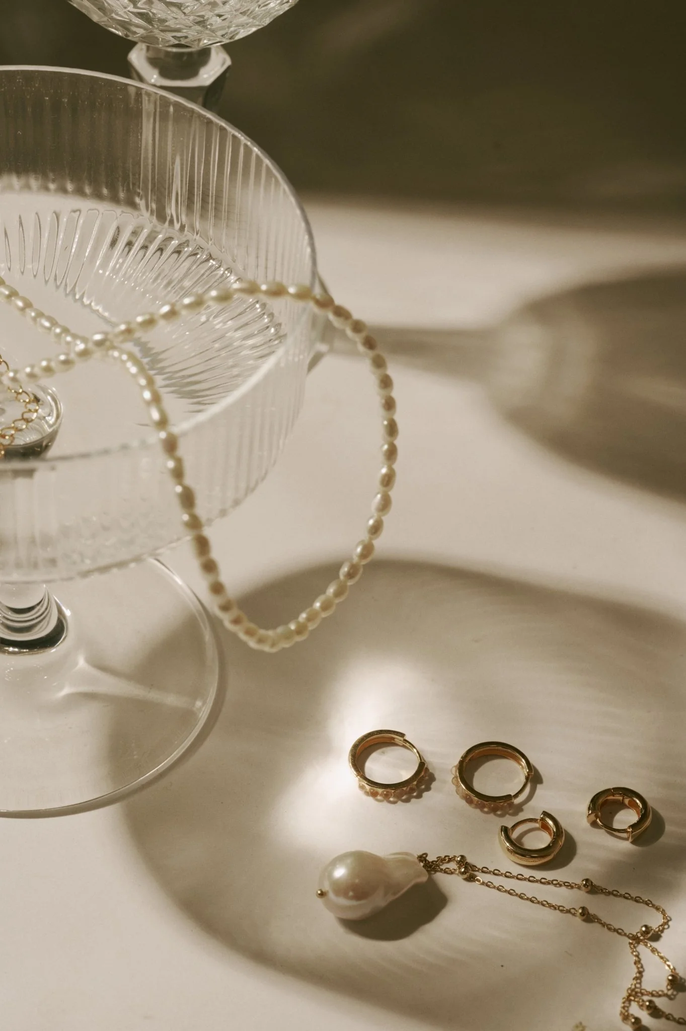 3mm Pearl Chain Necklace - Image 12