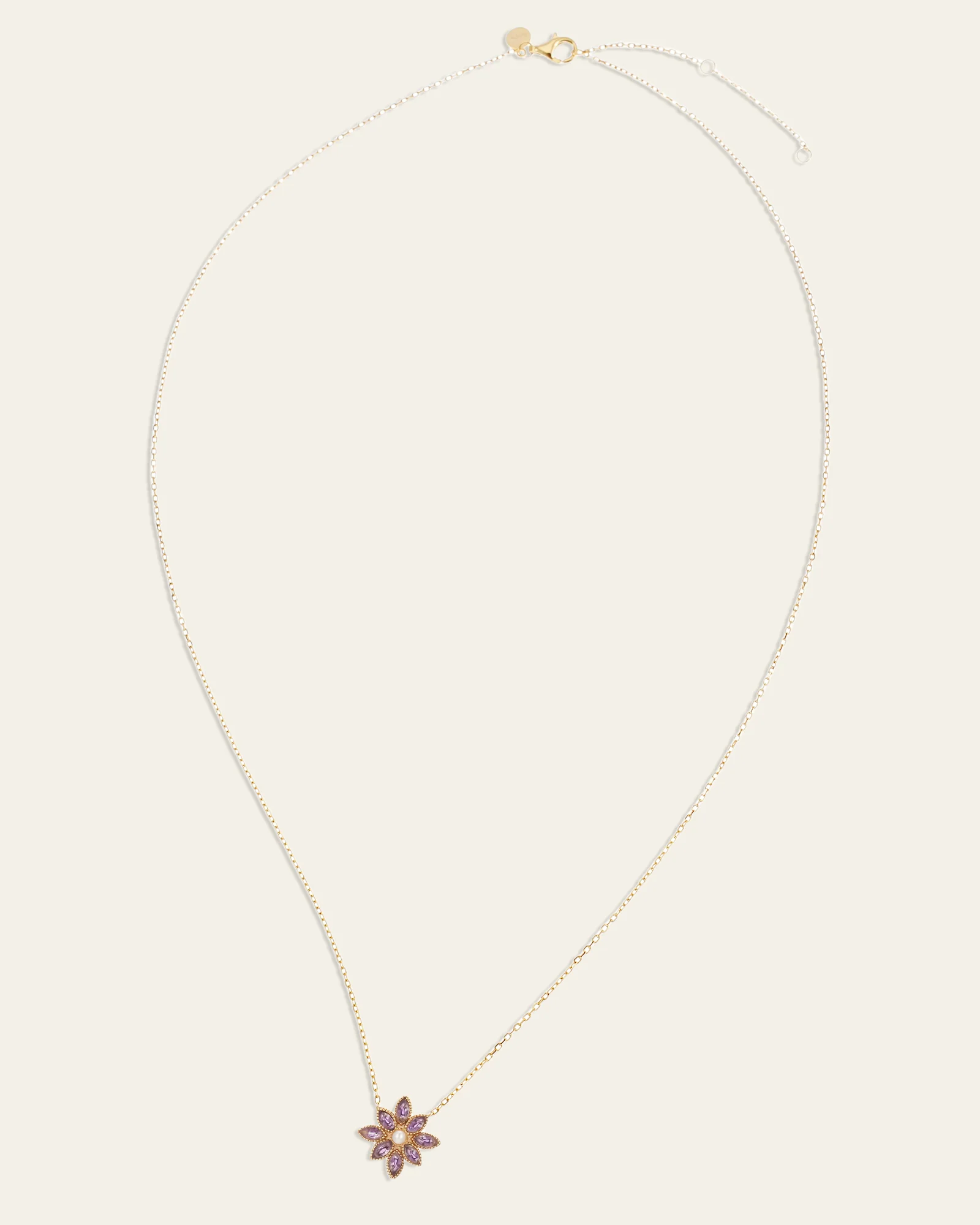 Cámellia Amethyst Pearl Necklace - Image 14