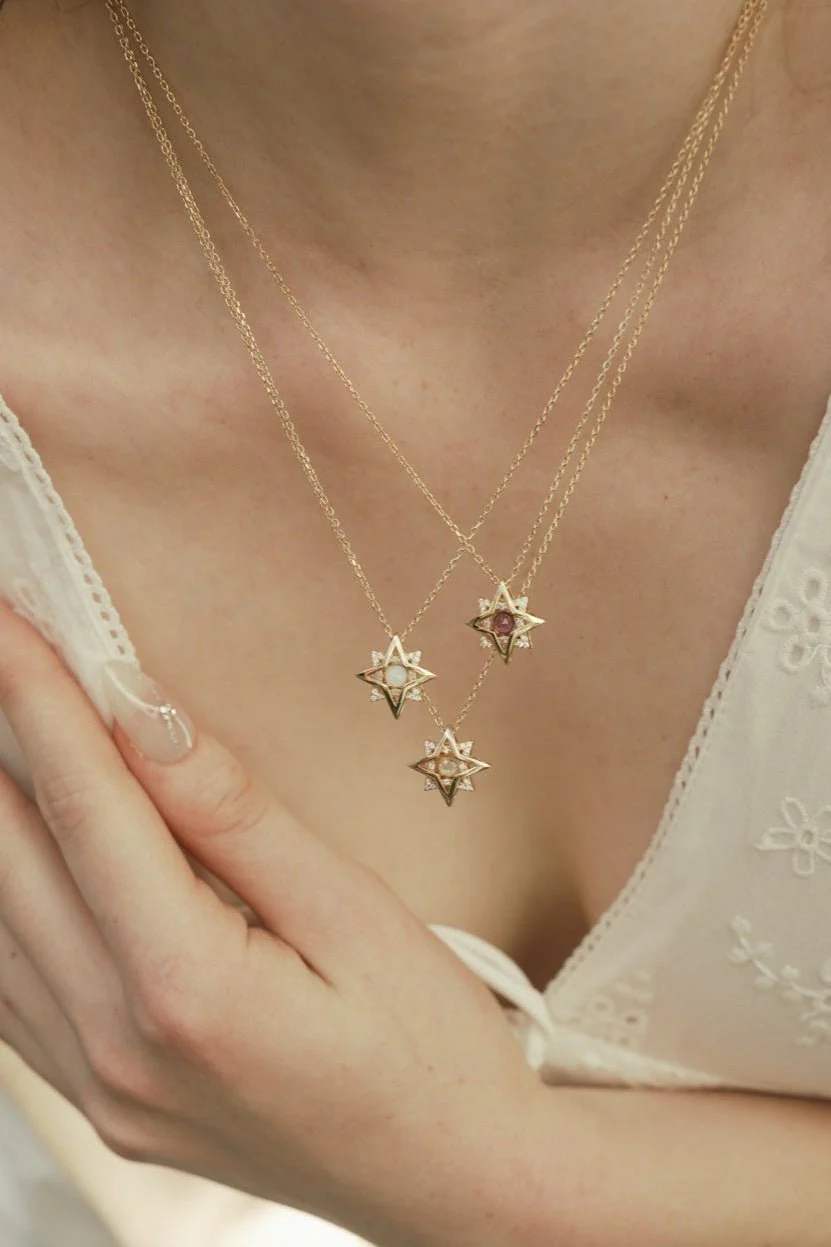 New York Opal Pentagram Necklace - Image 3