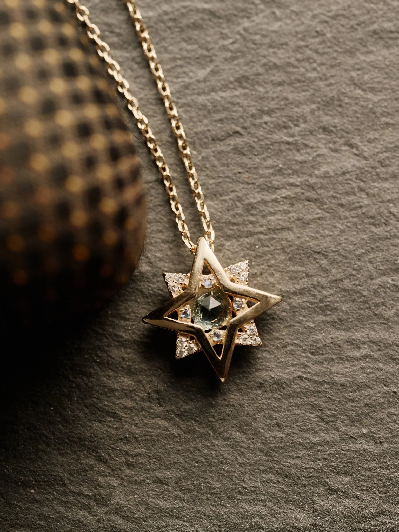 New York Topaz Pentagram Necklace - Image 3