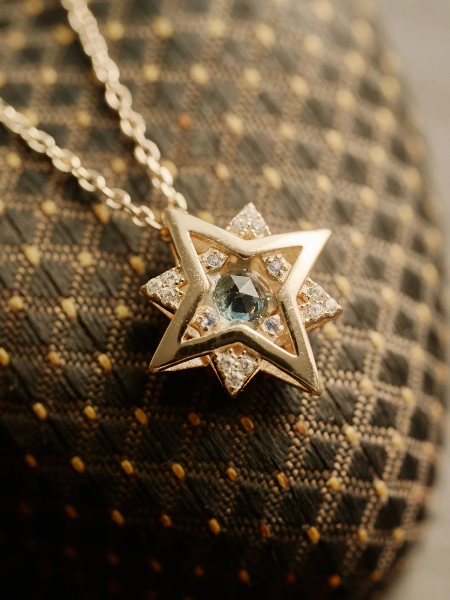 New York Topaz Pentagram Necklace - Image 6