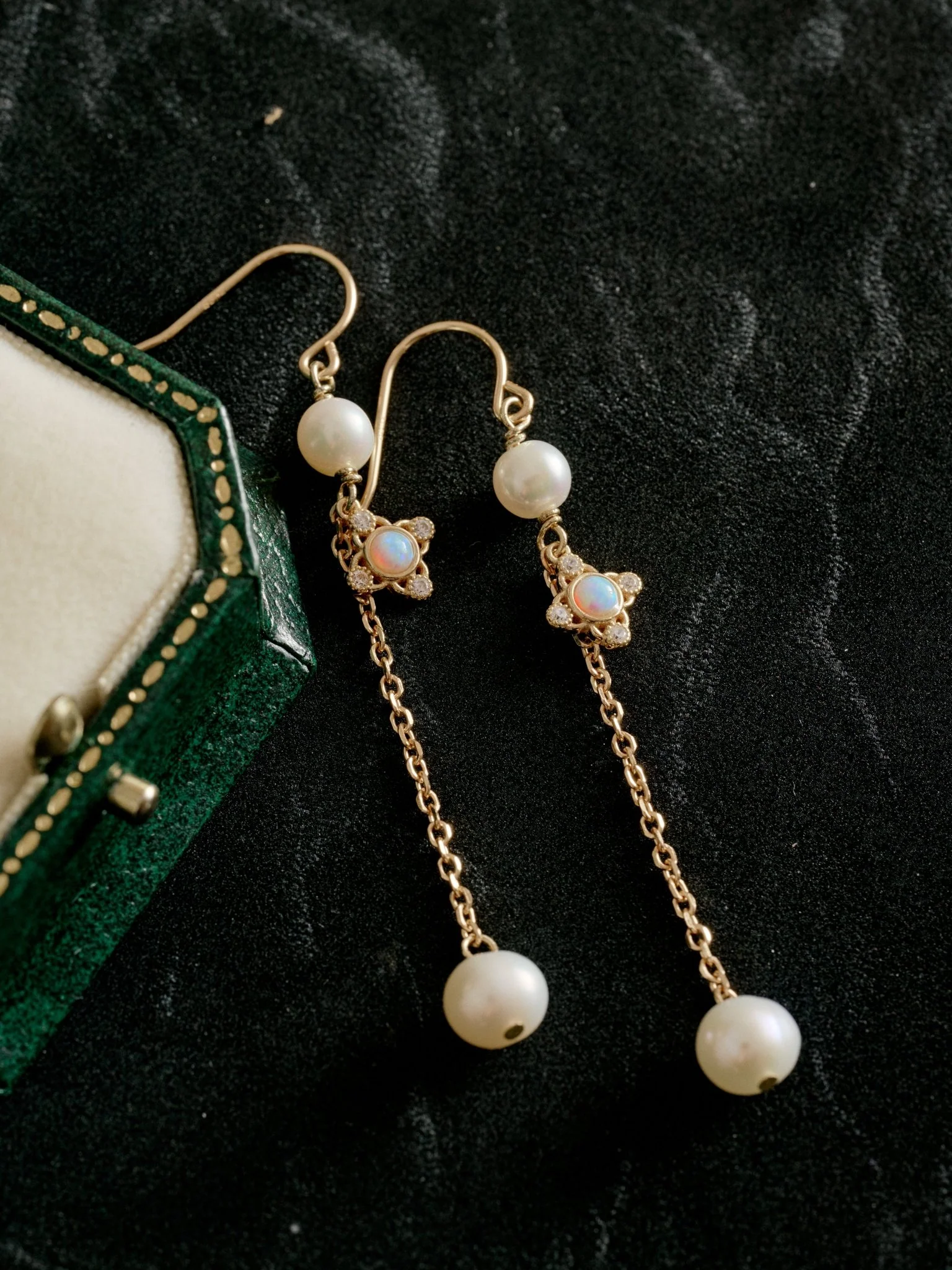 Audrey Opal Pearl Earrings - Image 3