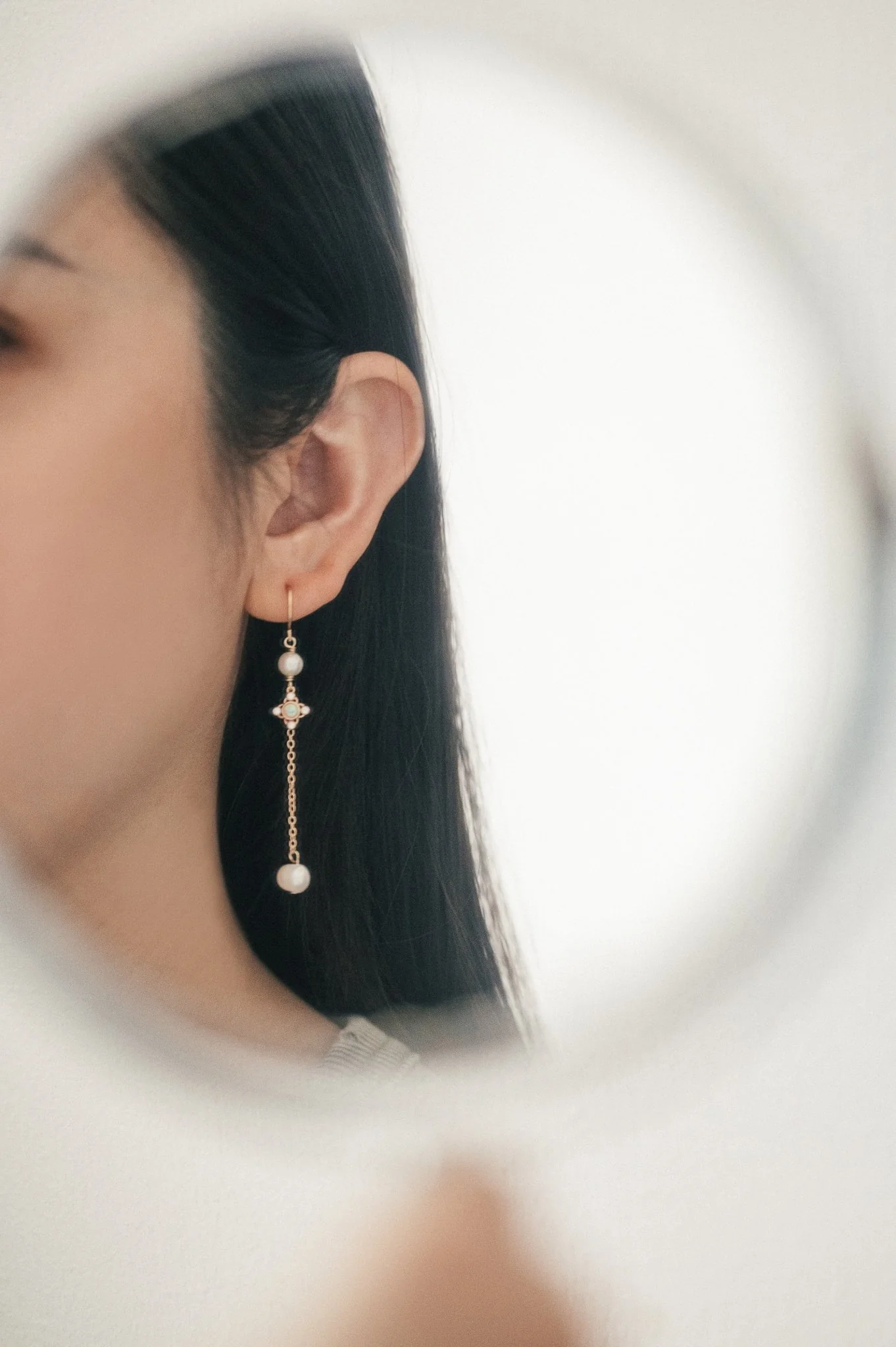 Audrey Opal Pearl Earrings - Image 5