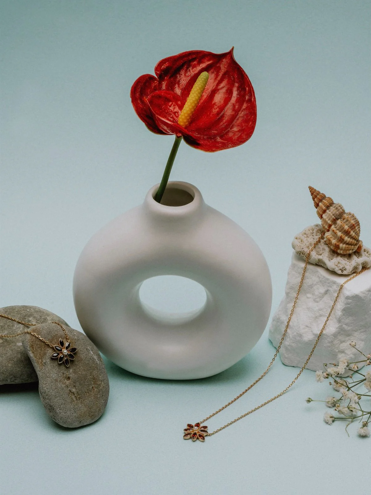 Cámellia Garnet Pearl Necklace - Image 18