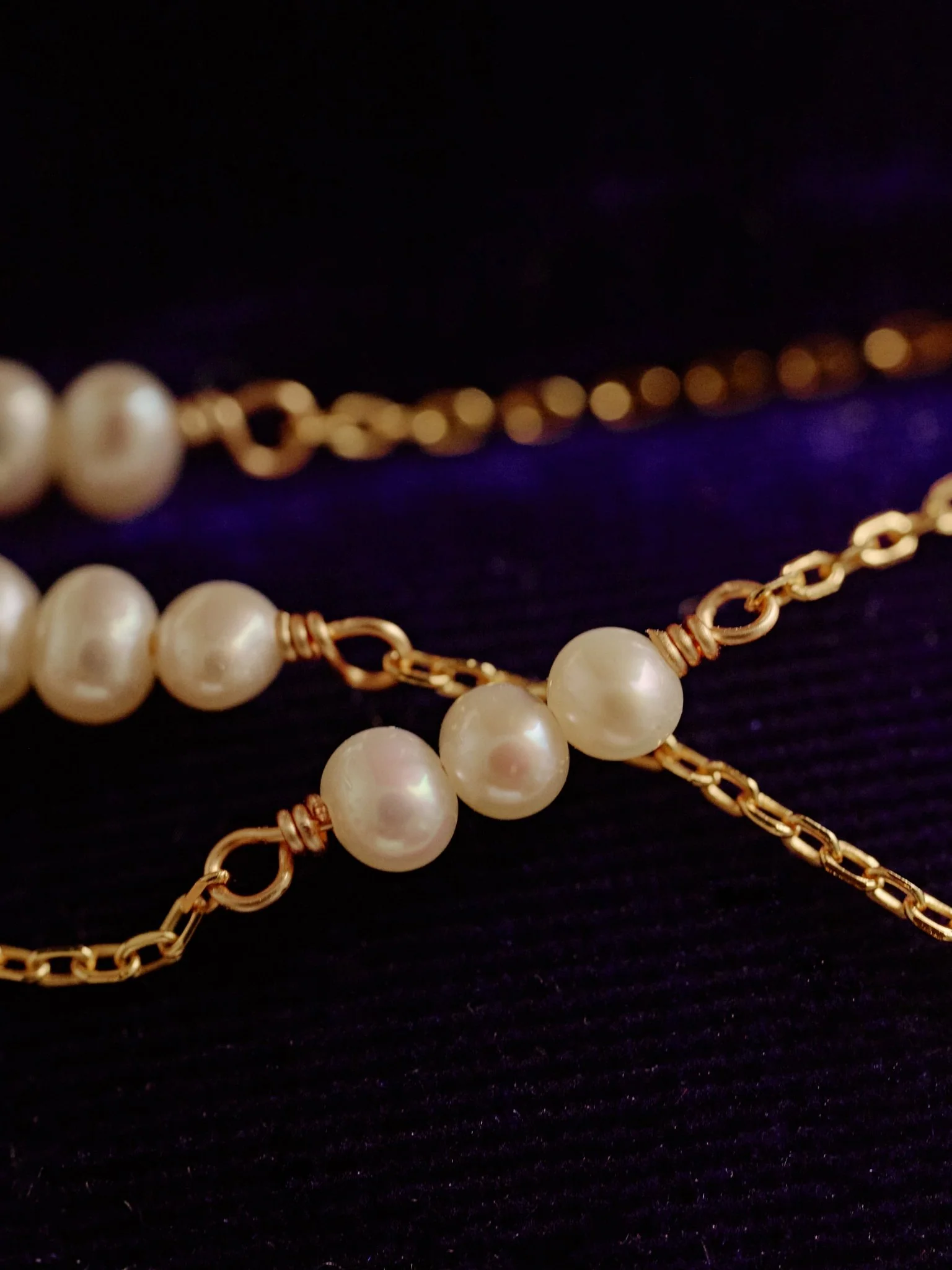 Polly Pearl Chain Necklace - Image 3