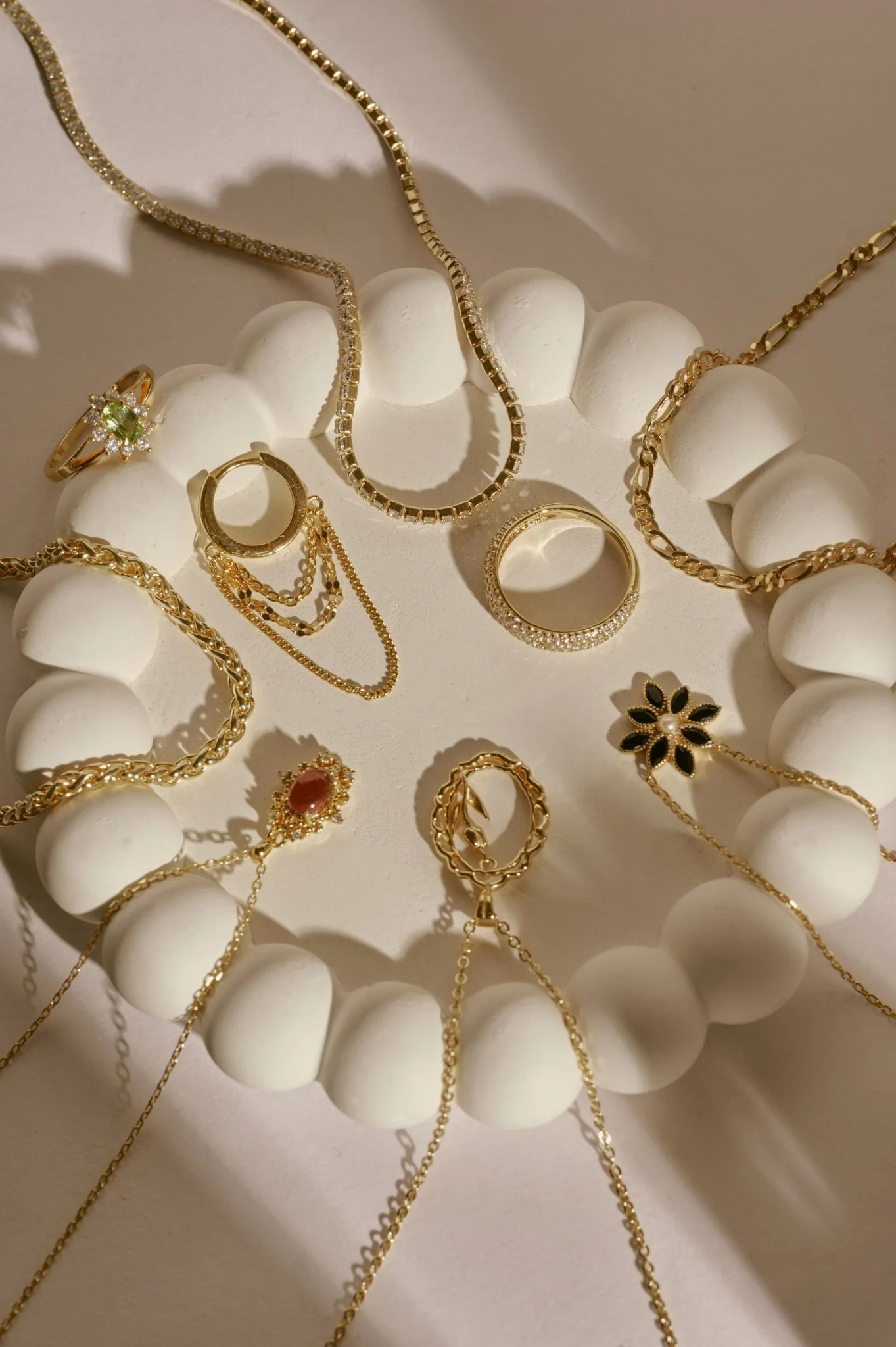 Sleeper Chain Hoop Earrings - Image 13