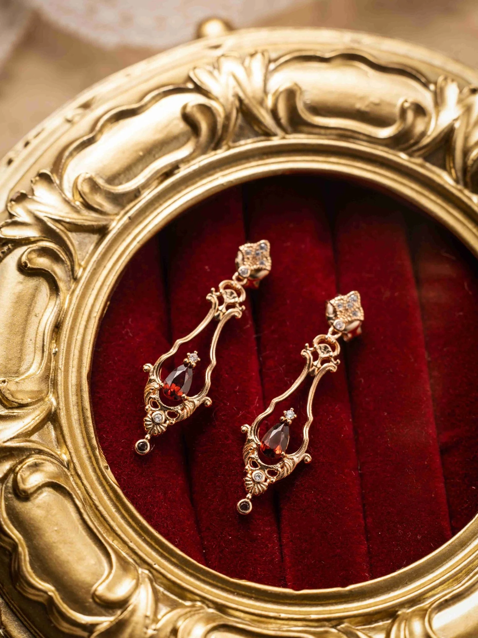 Sophina Garnet Earrings - Image 10