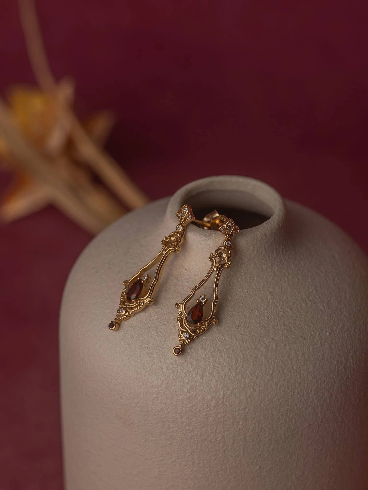Sophina Garnet Earrings - Image 5