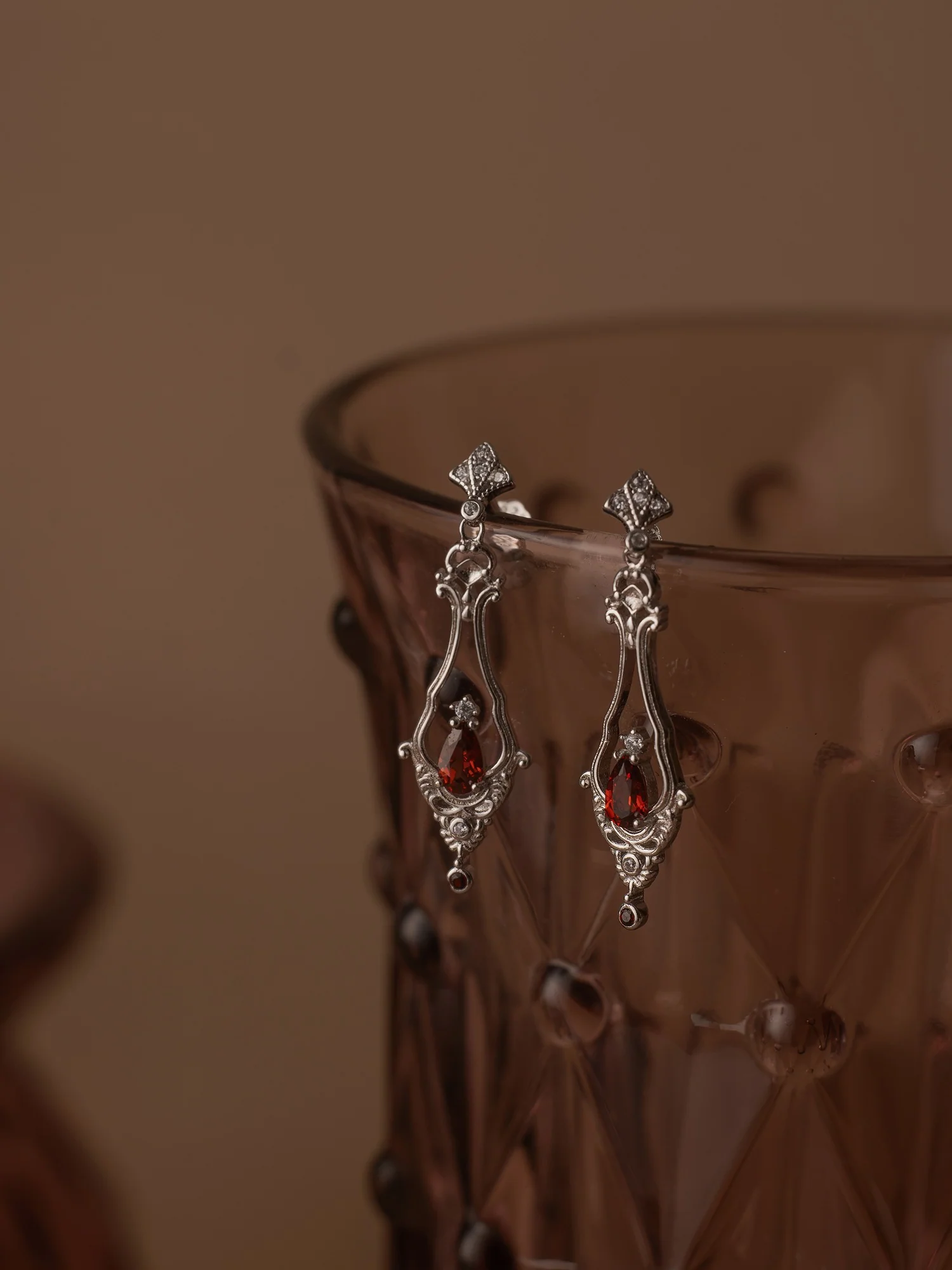 Sophina Garnet Earrings - Image 8