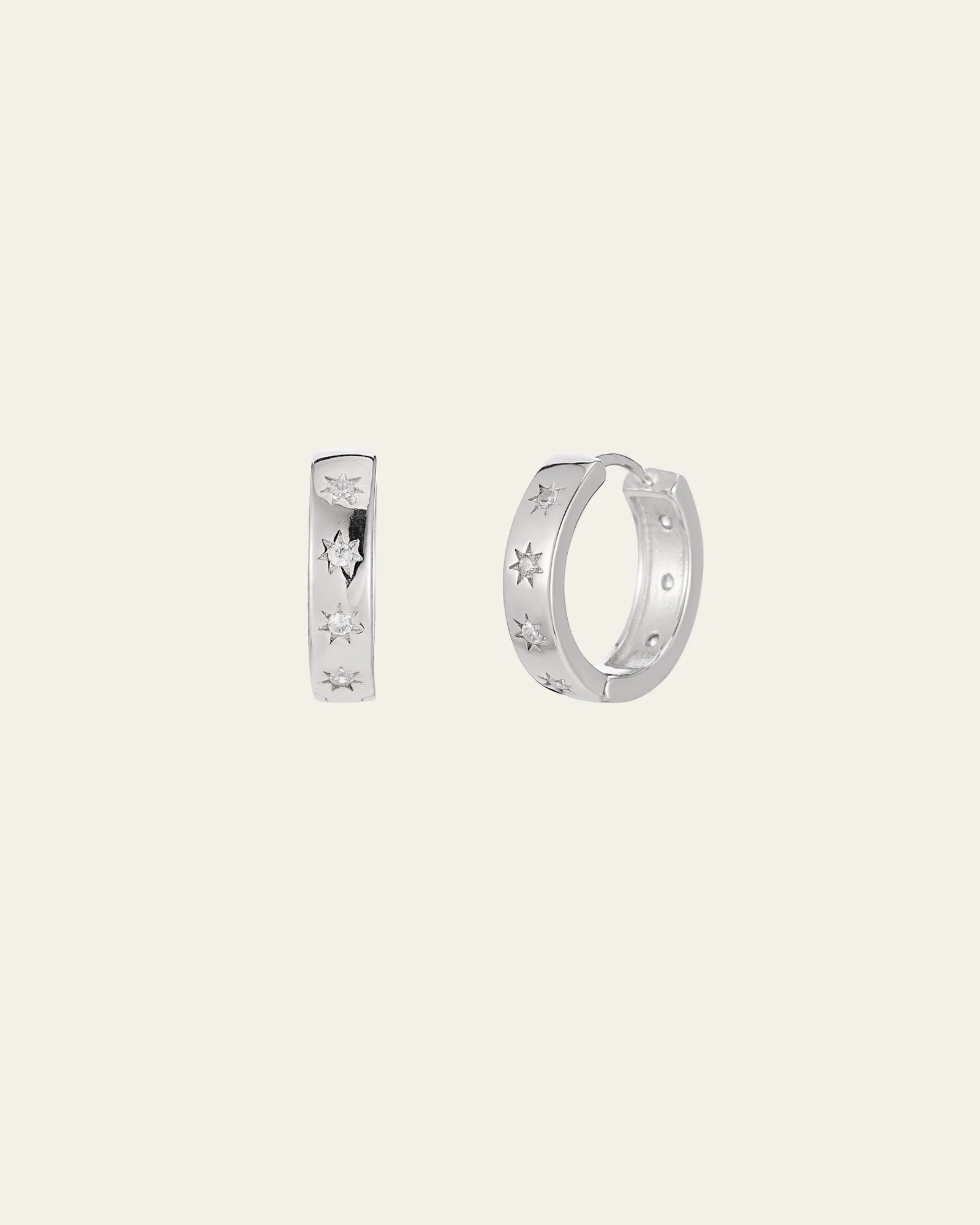 Starburst Cz Hoops - Image 8