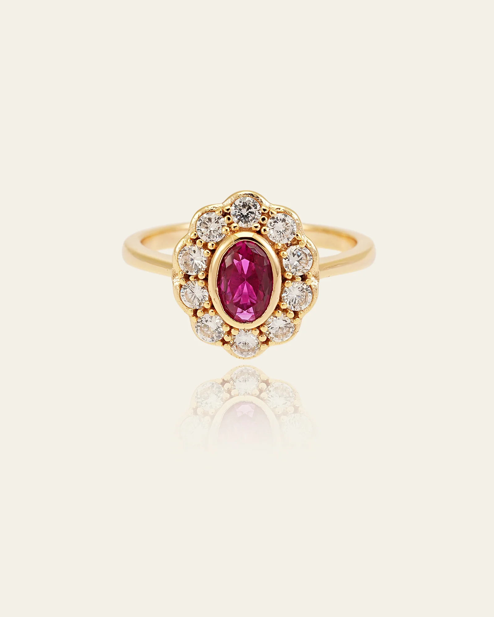 TiAmo Oval Ruby Ring - Image 8