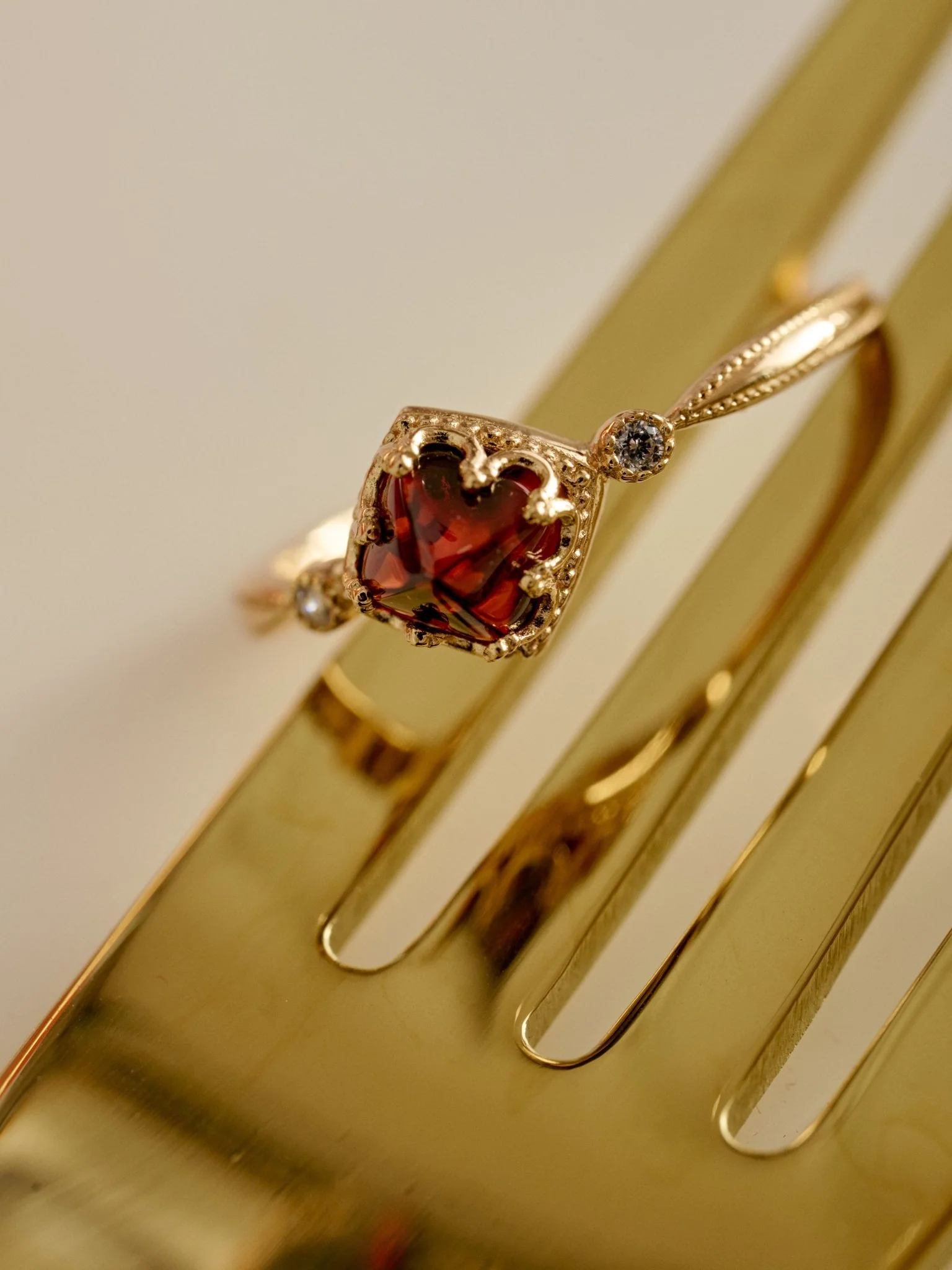 Carena Garnet Ring - Image 3