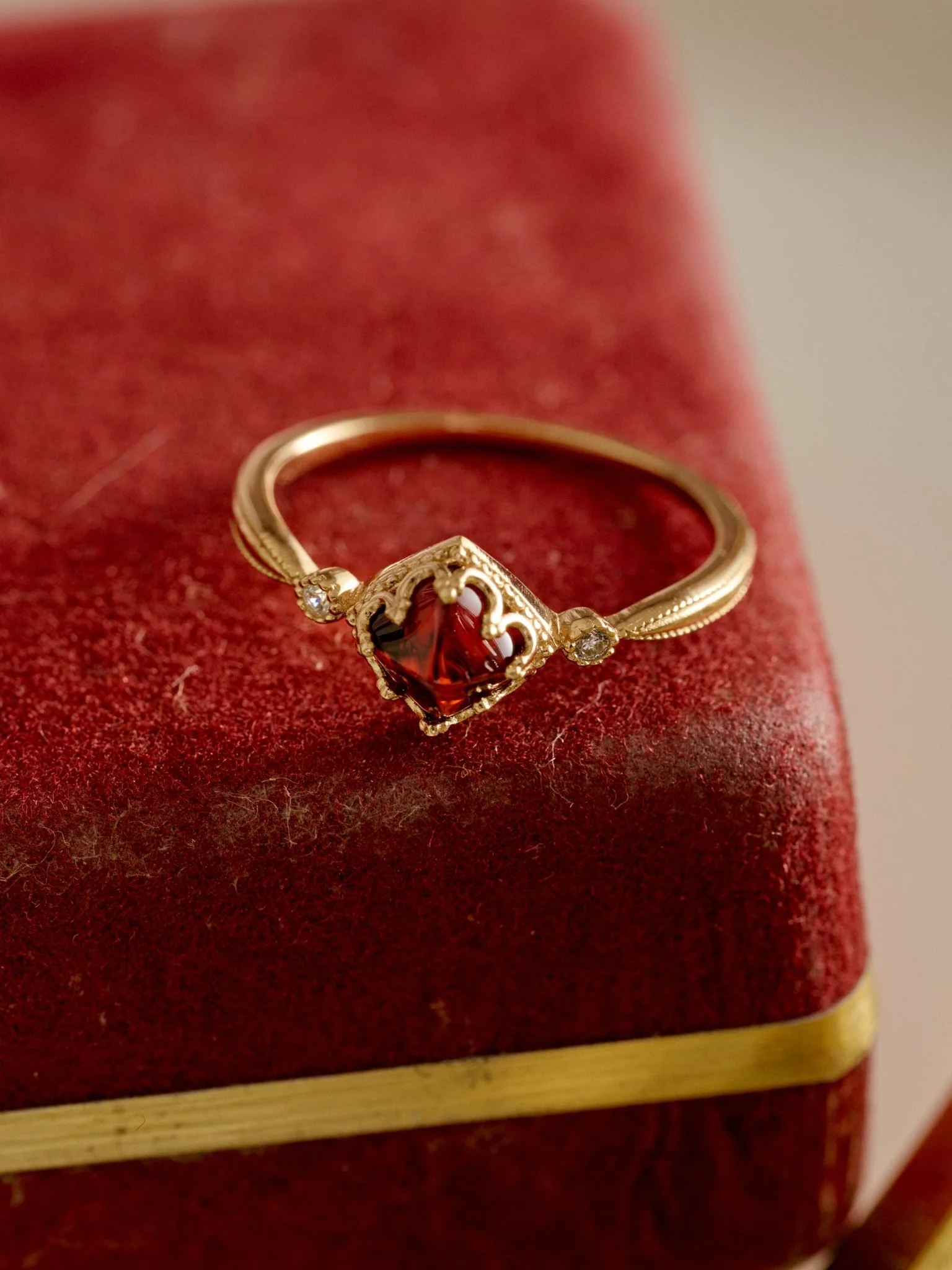 Carena Garnet Ring - Image 5