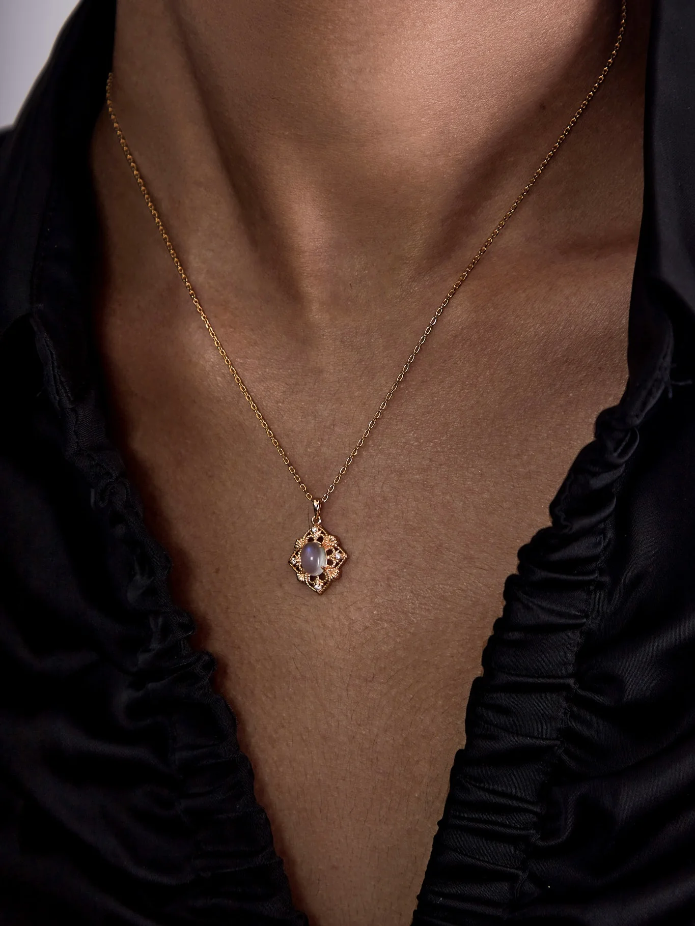 Capri Moonstone Necklace - Image 3