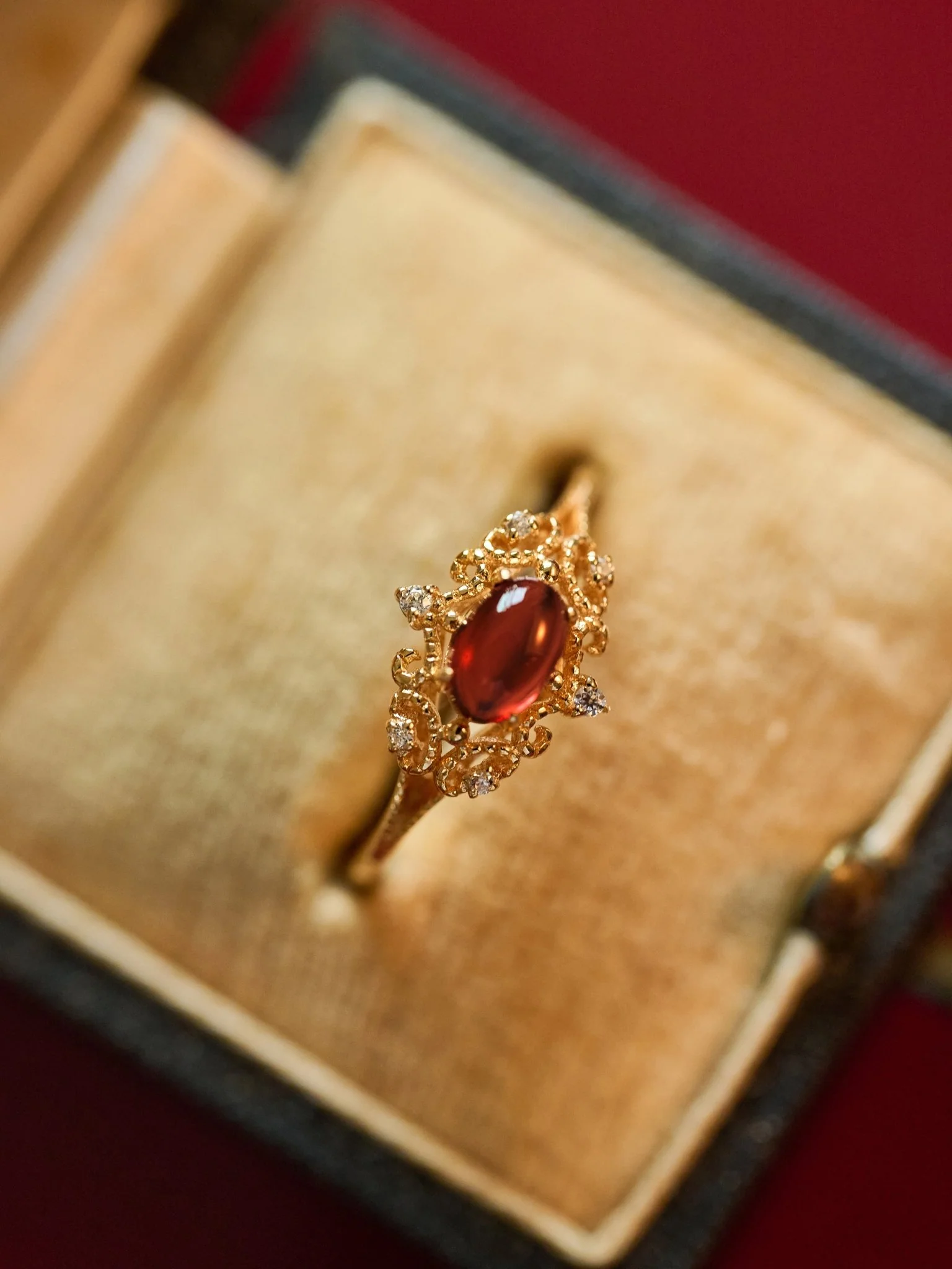 Vivien Garnet Ring - Image 5