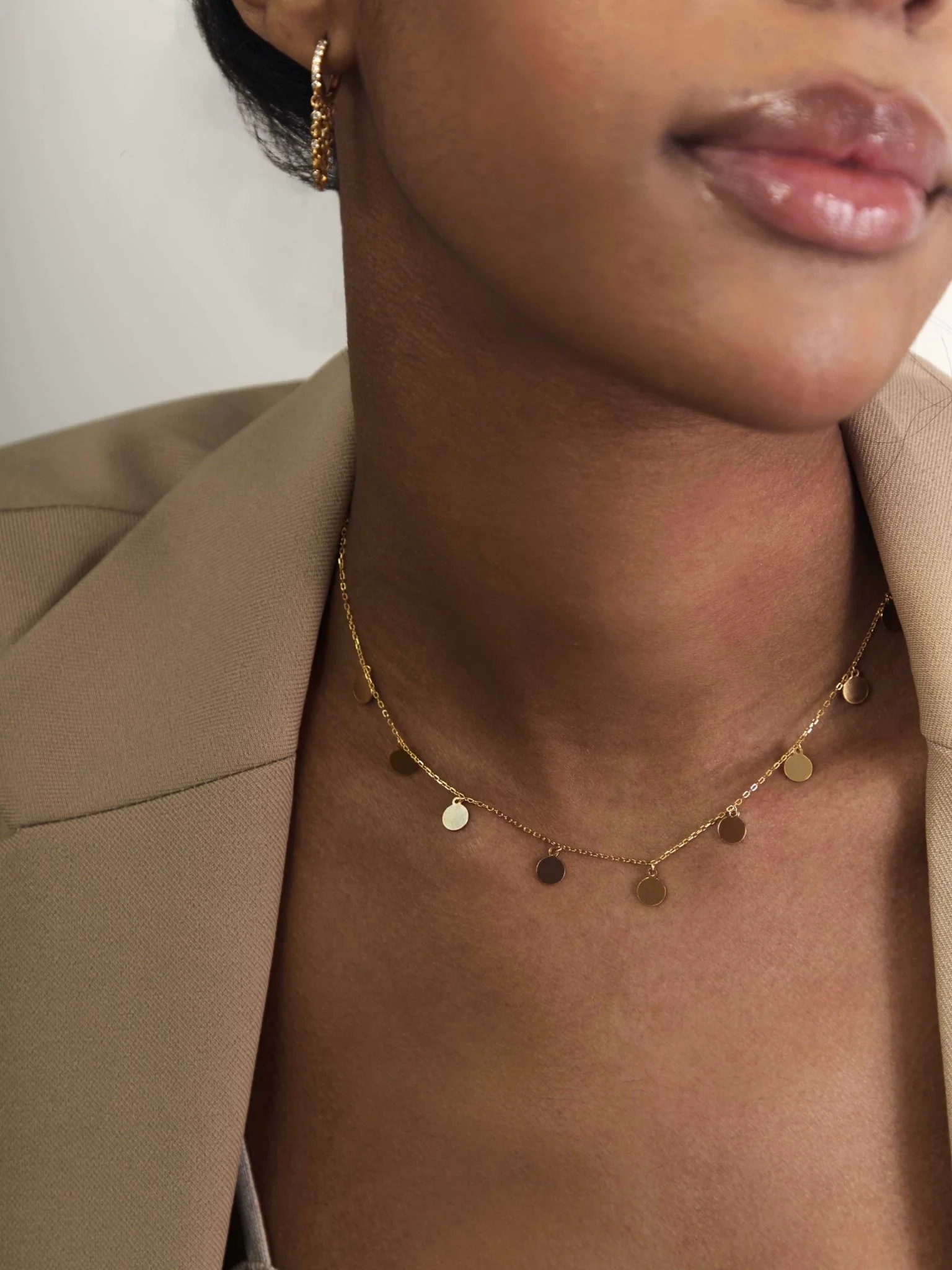 Willow Cz Chain Hoop Earrings - Image 7